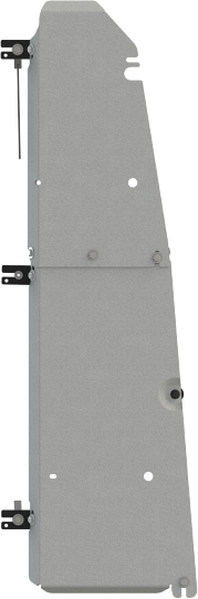 Защита алюминиевая Шериф (4 мм) для тормозных трубок Exeed LX 2022-2026. Артикул 28.5147 V1