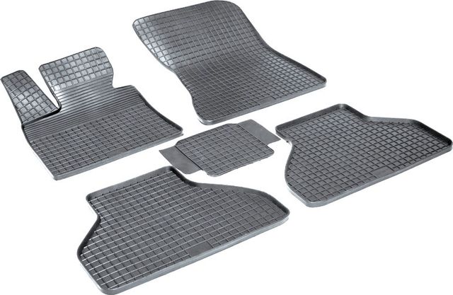 Коврики резиновые Seintex с узором сетка для салона BMW X6 E71 2008-2014. Артикул 00985