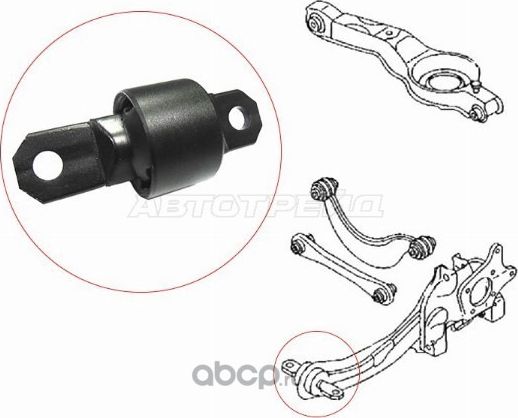 САЙЛЕНТБЛОК RR ПРОДОЛЬНОГО РЫЧАГА MAZDA 3AXELA 03 (SAT). Артикул STC2Y62846X