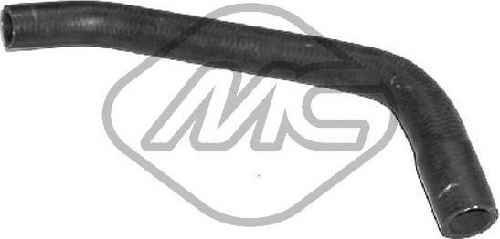 Патрубок радиатора (системы охлаждения) Metalcaucho (Резина с тканевым включением). Артикул 08844