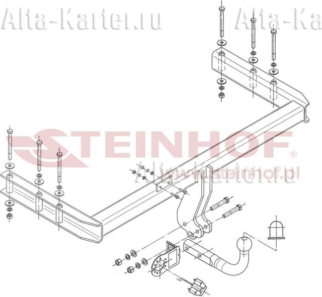 Фаркоп Steinhof для Audi Q5 2008-2017. Артикул A-094