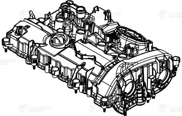 Клапанная крышка Luzar (PA 66-GF 35). Артикул LVPC 2603