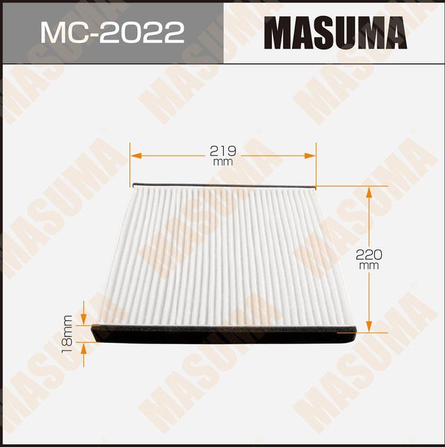 Салонный фильтр Masuma для Toyota Ipsum II (M20) 2001-2009. Артикул MC-2022