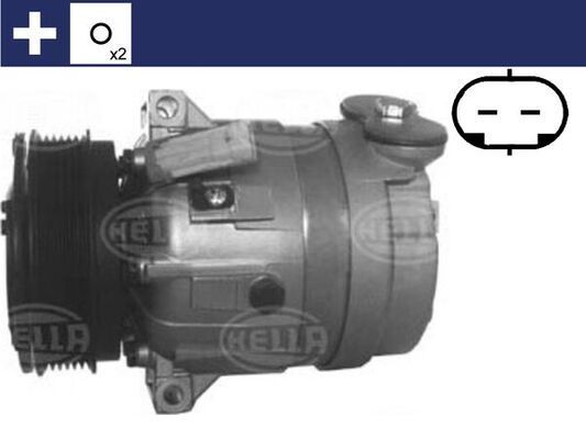 Компрессор кондиционера Mahle Behr для Saab 9-3 I 1998-2002. Артикул ACP 320 000S