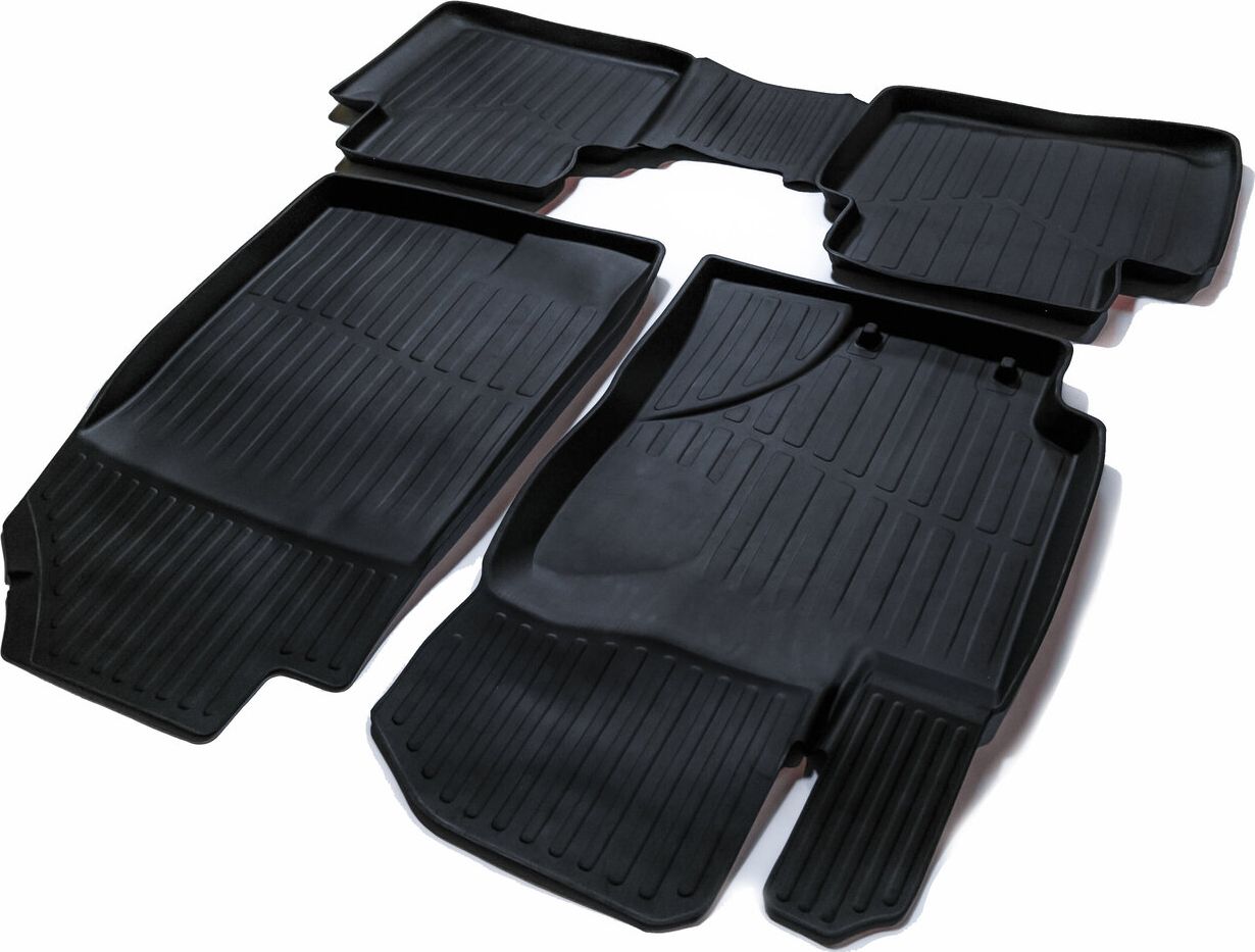 Коврики SRTK 3D PREMIUM для салона Hyundai Solaris II 2017-2026 Черный. Артикул PR.HY.SOL.17G.02077