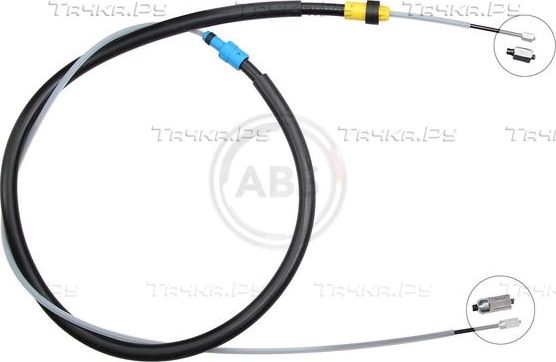 Трос ручника (тросик ручного тормоза) ABS. Артикул K13956