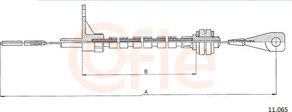 Трос газа Cofle для Volkswagen Transporter T3 1984-1992. Артикул 92.11.065
