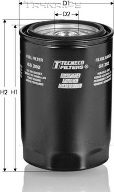 Топливный фильтр Tecneco Filters для Isuzu Gemini II 1988-1990. Артикул GS202