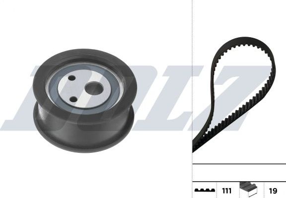 Ремень ГРМ с роликами (комплект) Dolz для ВАЗ 2111 1996-2009. Артикул SKD238