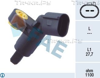 Датчик ABS FAE передний правый для Volkswagen Caddy II 1995-2004. Артикул 78020