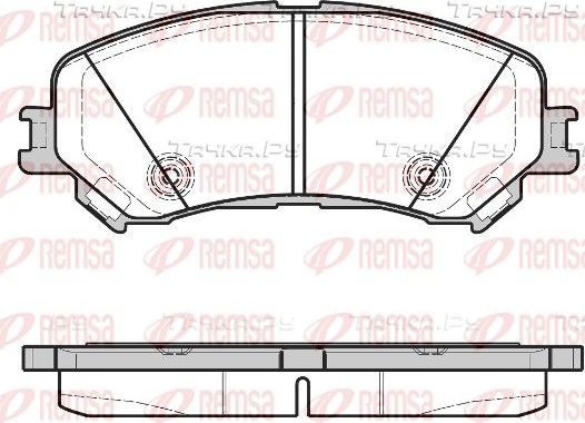 Тормозные колодки Remsa передние для Renault Talisman 2015-2026. Артикул 1318.20