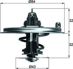 Термостат Mahle Behr. Артикул TX 36 85D