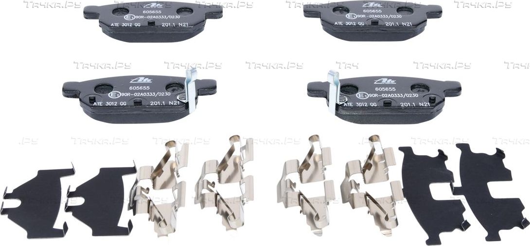 Тормозные колодки ATE задние для Suzuki SX4 II (S-Cross) 2013-2026. Артикул 13.0460-5655.2