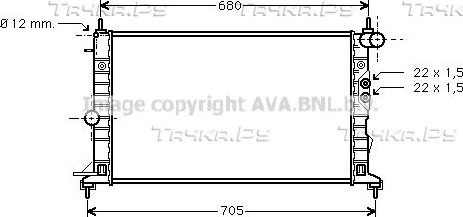 Вентилятор, мотор печки (отопителя) салона AVA. Артикул OL8633