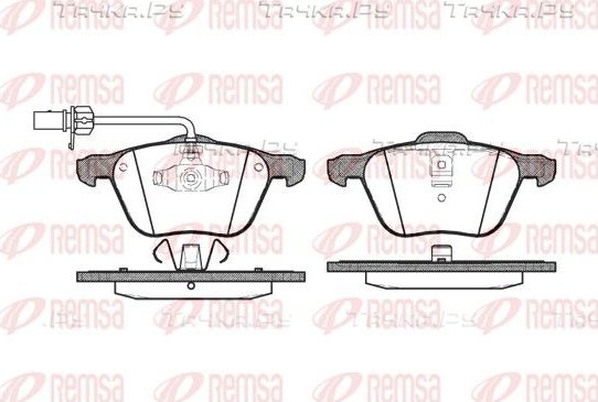 Тормозные колодки Remsa передние для SEAT Alhambra I 1996-2010. Артикул 0836.02