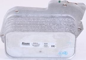 Радиатор масляный (маслоохладитель) для двигателя Nissens (алюминий). Артикул 90811