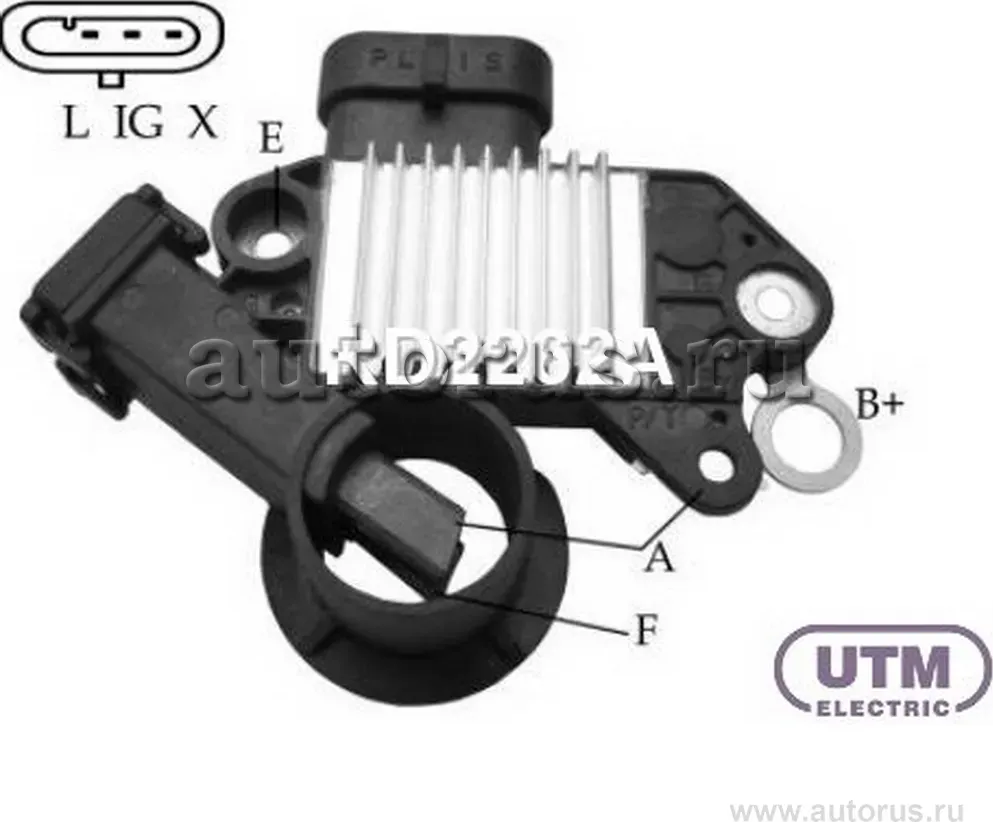Регулятор CHEVROLET LACETTI 1.6 -05 генератора (UTM). Артикул RD2262A