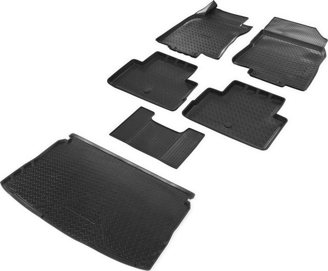 Комплект ковриков Rival для салона и багажника Nissan Qashqai II Россия 2015-2019 2019-2026. Артикул K14105004-2