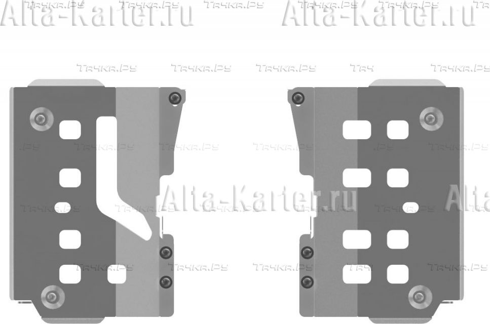 Защита Storm для порогов квадроцикла Arctic Cat Mud Pro H1 2009-2011. Артикул 40.1709