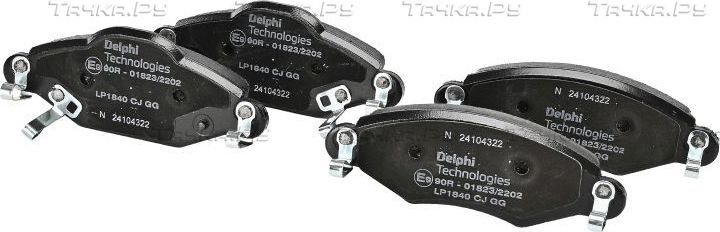 Тормозные колодки Delphi (Low-Metallic). Артикул LP1840