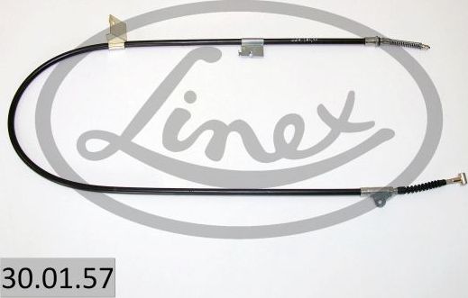Трос ручника (тросик ручного тормоза) Linex. Артикул 30.01.57