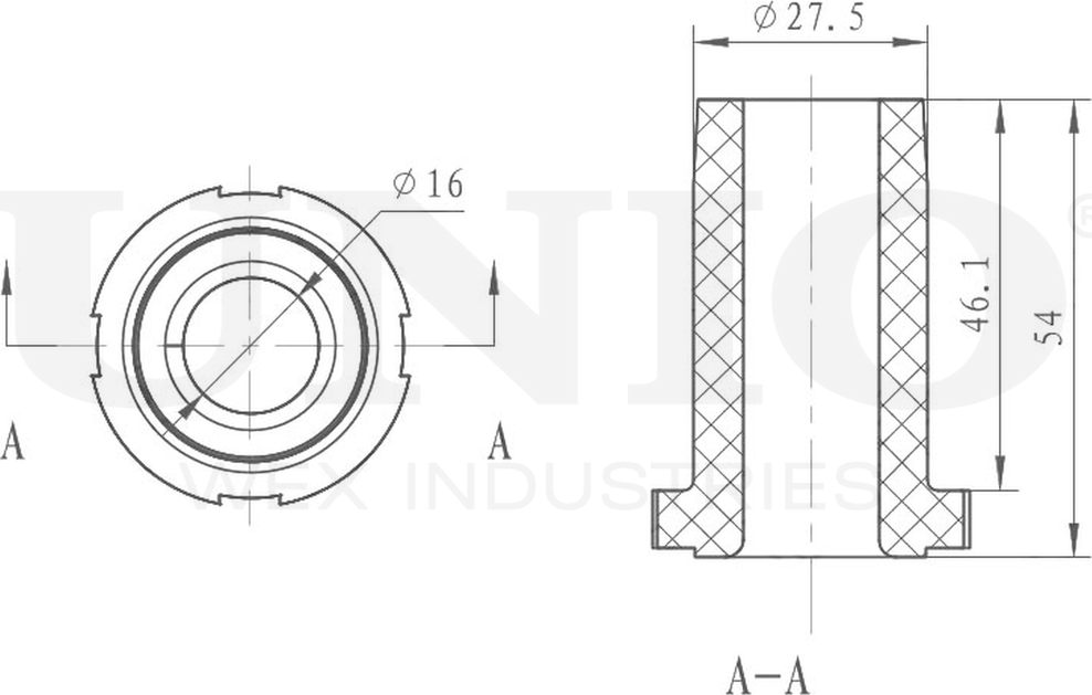 Втулка рессоры (Unio). Артикул RMP-10013
