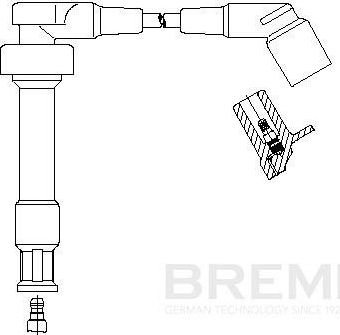 Высоковольтные провода (провода зажигания) Bremi для BMW 3 III (E36) 1993-1999. Артикул 176/75