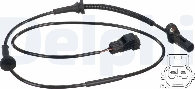 Датчик ABS Delphi. Артикул SS20489
