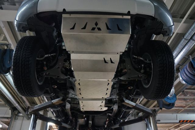 Защита алюминиевая АВС-Дизайн для картера, радиатора, РК и КПП Fiat Fullback 2016-2024. Артикул 14.32ABC