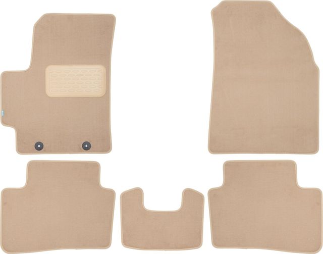 Коврики текстильные Klever Premium для салона Hyundai Creta II 2021-2026 БЕЖЕВЫЕ. Артикул KLEVER0402007922112kh