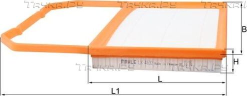 Воздушный фильтр Mahle. Артикул LX 4632