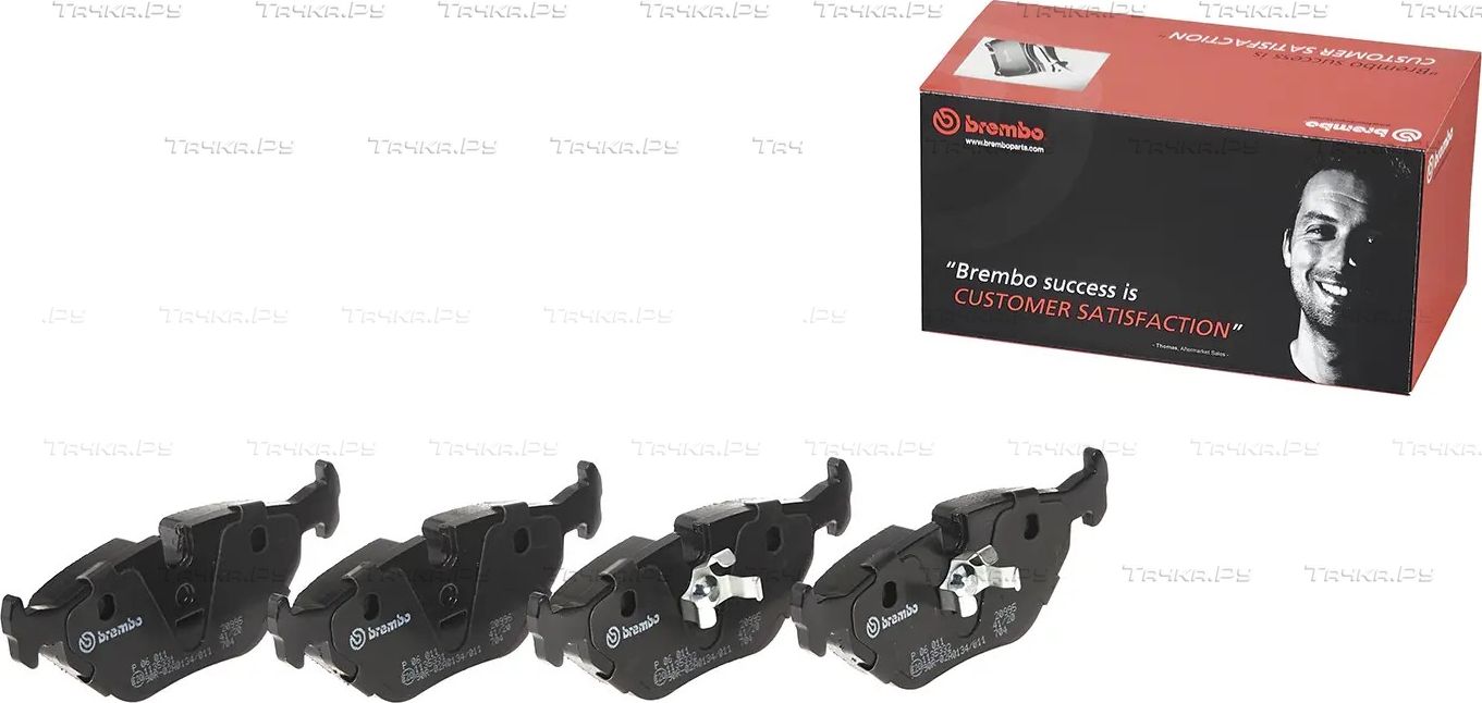 Тормозные колодки Brembo задние для BMW Z3 I 1997-2003. Артикул P 06 011