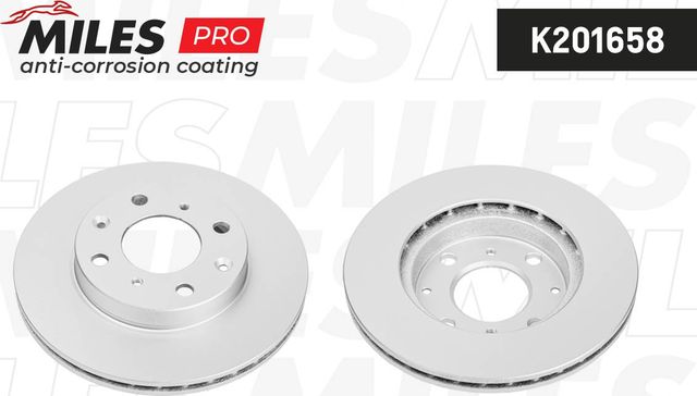 Тормозной диск Miles для Honda Logo 1999-2002. Артикул K201658