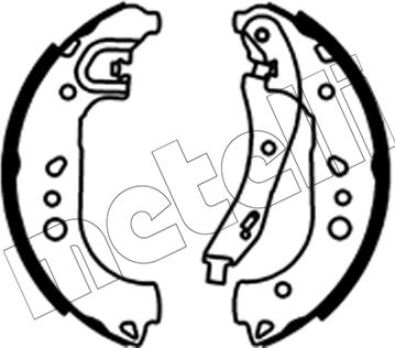 Тормозные колодки Metelli задние для Audi A1 II (GB) 2018-2026. Артикул 53-0722