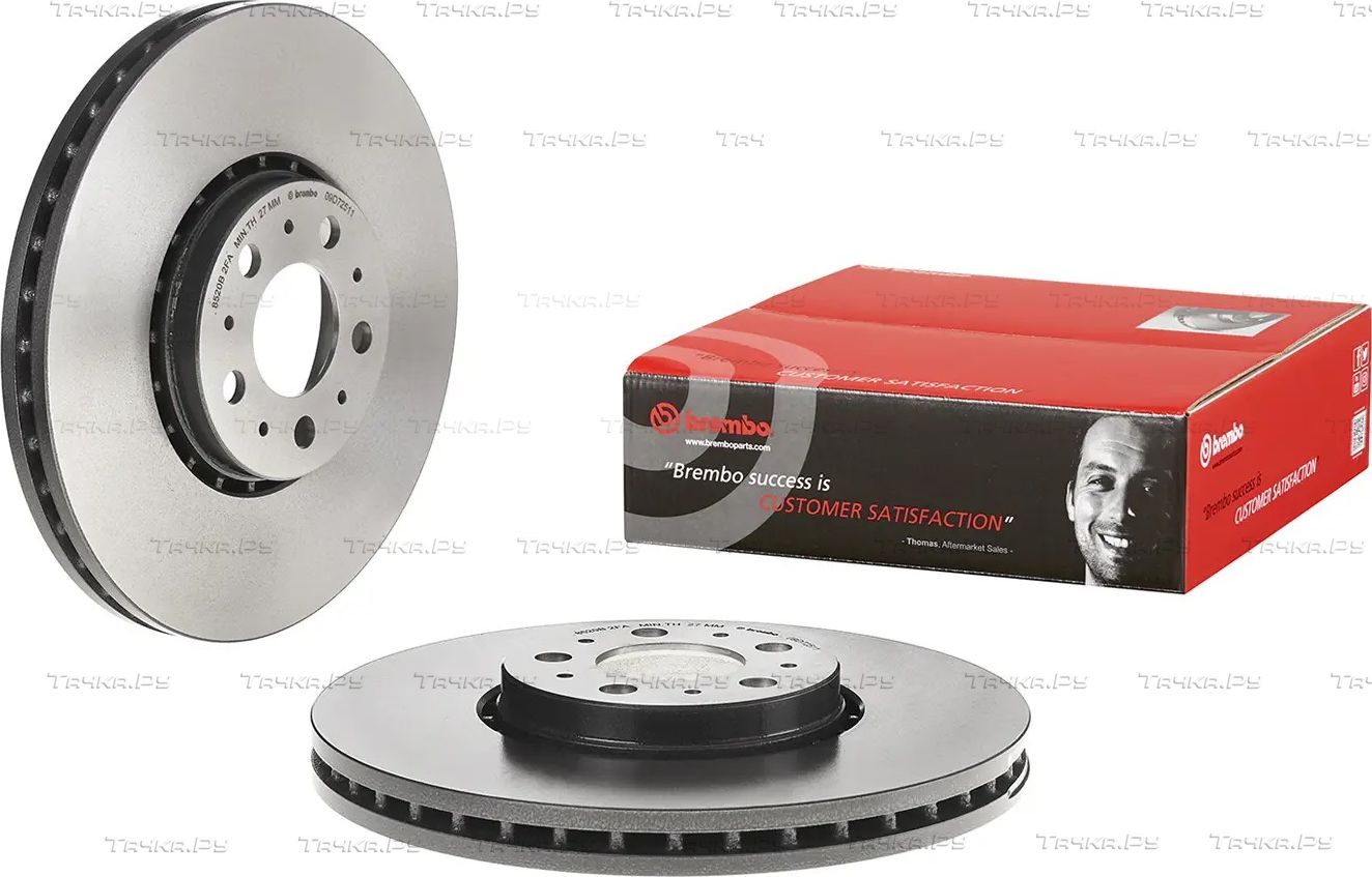 Тормозной диск Brembo UV Coated передний для Volvo XC90 I 2002-2014. Артикул 09.D725.11