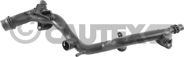 Патрубок радиатора (системы охлаждения) Cautex (полимерный материал) передний для Audi S4 IV (B8) 2008-2015. Артикул 766910