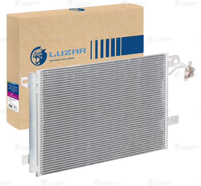 Радиатор кондиционера (конденсатор) Luzar для Volkswagen Multivan T5 2003-2015. Артикул LRAC 1805