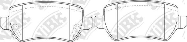 Тормозные колодки NiBK. Артикул PN0329