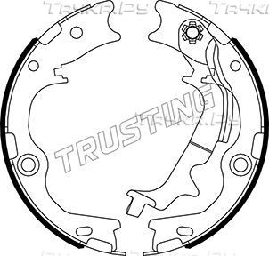 Тормозные колодки (стояночная тормозная система) Trusting задние для Hyundai Tucson I 2009-2010. Артикул 046.231