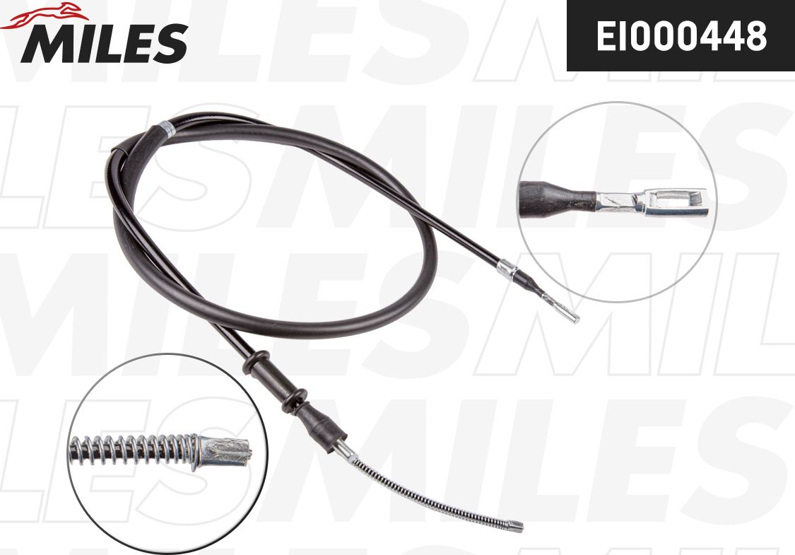 Трос ручника (тросик ручного тормоза) Miles. Артикул EI000448