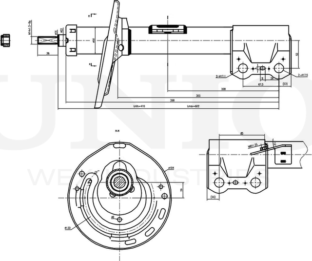 Амортизатор подвески (Unio). Артикул SAB-10277