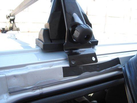 Багажник на крышу Атлант Эконом (с опорой на крышу) креп. за дверные проемы для Lada Granta седан 2011-2026 (Прямоугольные дуги). Артикул 8930