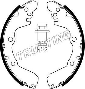 Тормозные колодки Trusting задние для Chrysler Sebring II 2001-2007. Артикул 064.165
