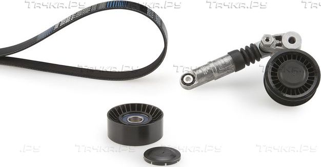Приводной ремень поликлиновой с роликами (комплект) Gates Micro-V® для Volkswagen Crafter I 2006-2013. Артикул K096PK2000