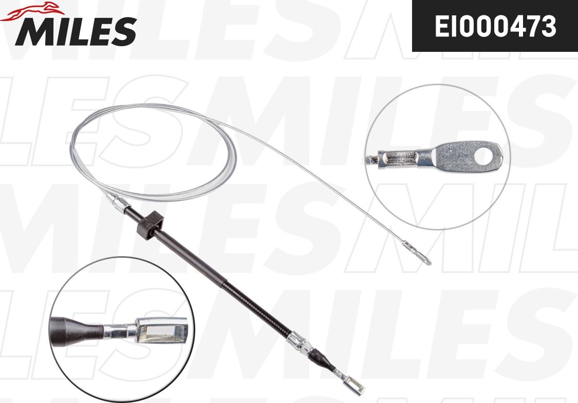 Трос ручника (тросик ручного тормоза) Miles. Артикул EI000473