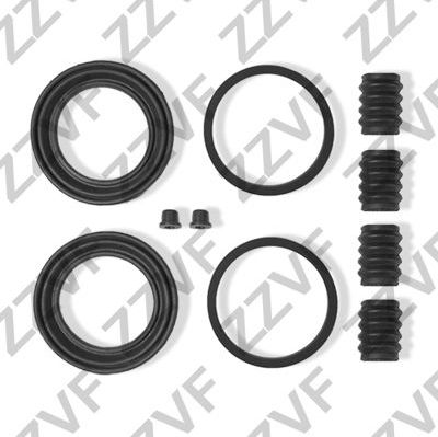 РЕМКОМПЛЕКТ СУППОРТА ТОРМОЗНОГО ПЕРЕДНЕГО NISSAN ALMERA TINO V10M (00-05), PRIMERA P12E (02-07) ZZVF. Артикул ZVCER085