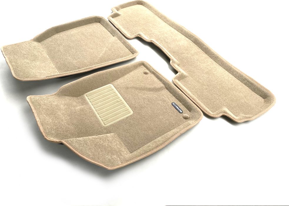 Коврики текстильные Euromat 3D Business для салона Toyota Highlander III 2014-2019. БЕЖЕВЫЕ. Артикул EMC3D-005127T