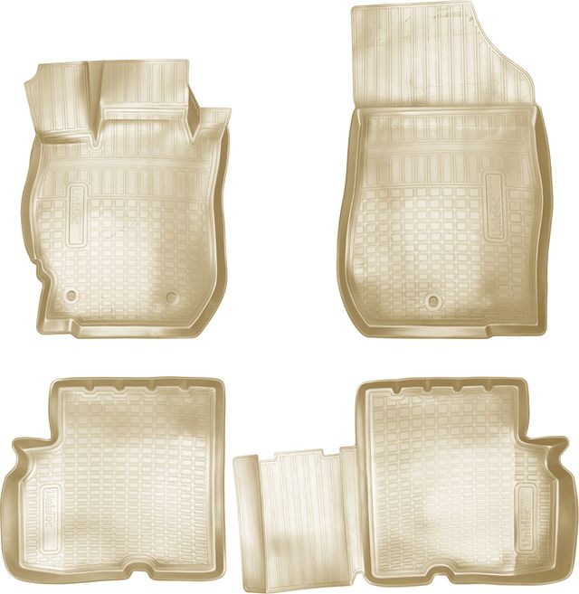 Коврики Норпласт для салона Nissan Almera G15 седан 2012-2018 бежевый. Артикул NPA11-C61-021-B