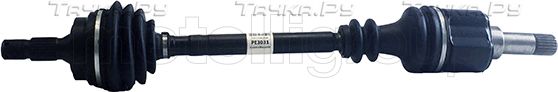 Полуось (привод в сборе, приводной вал) Metelli передняя левая для Peugeot 306 1993-2002. Артикул 17-0058