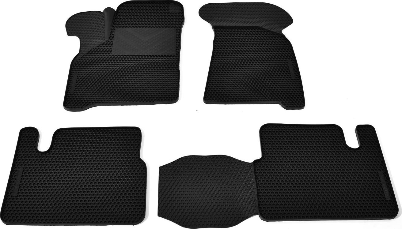 Коврики резиновые Avtodriver SOTABOARD для салона Lada Priora 2170 седан 2007-2018. Черные. Артикул EVTS.0741